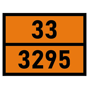 Табличка «Опасный груз 33-3295», Газовый конденсат